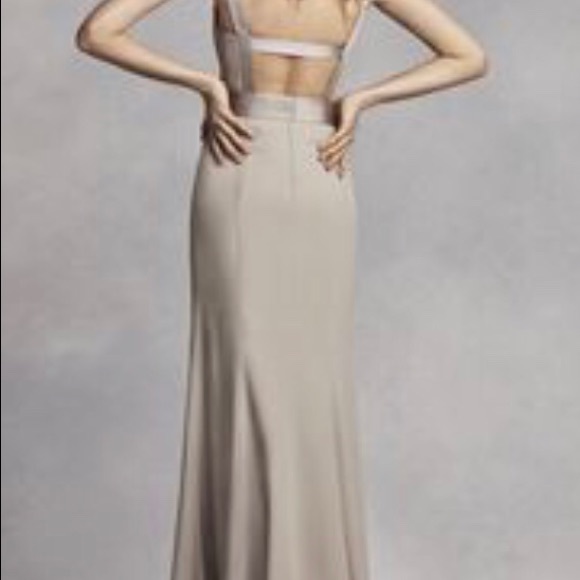 vera wang biscotti bridesmaid dress